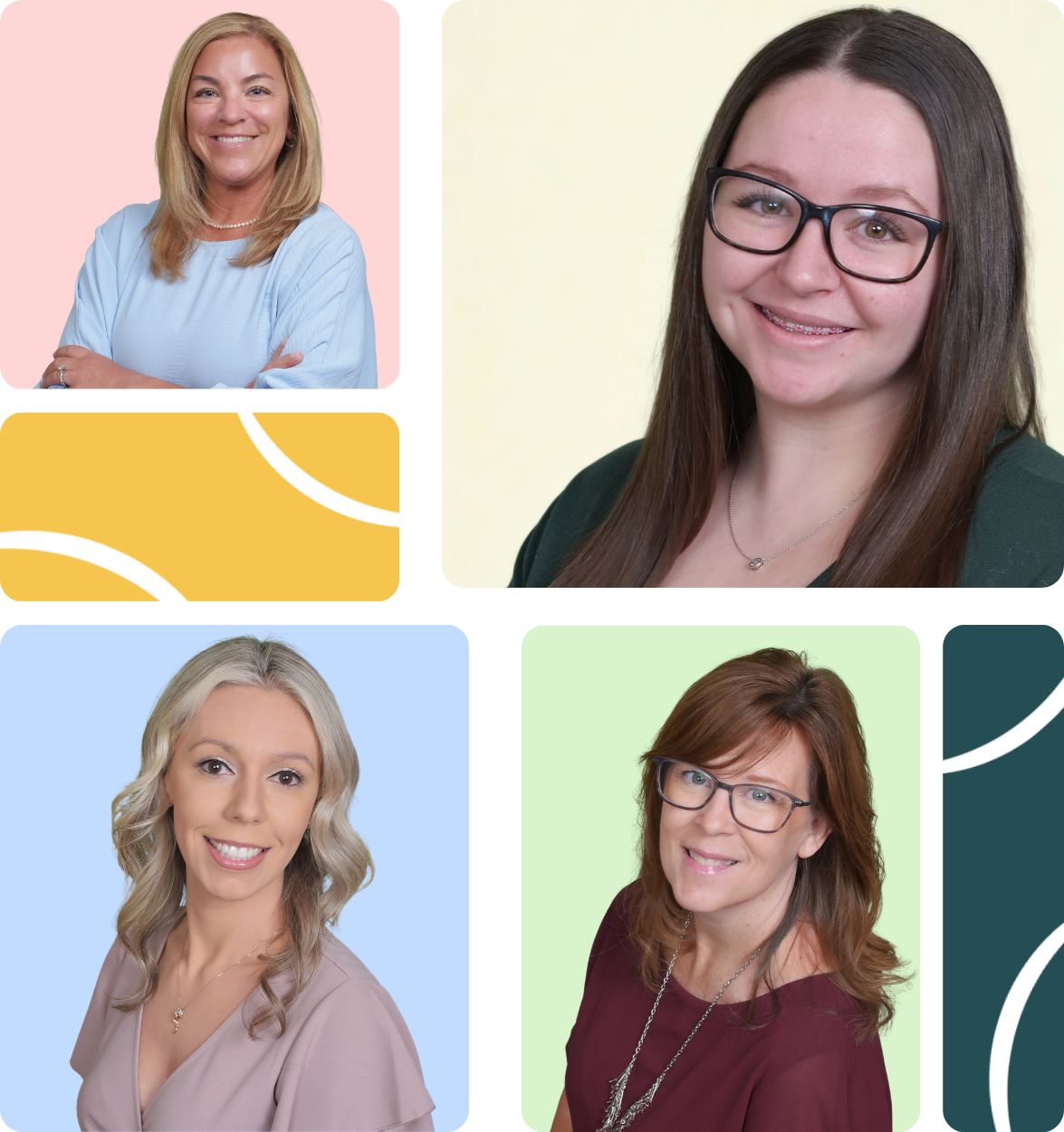 Shannon Tarolli, Jen Meehan, and Emily Bryant — therapists at Clarity Counseling of Delaware