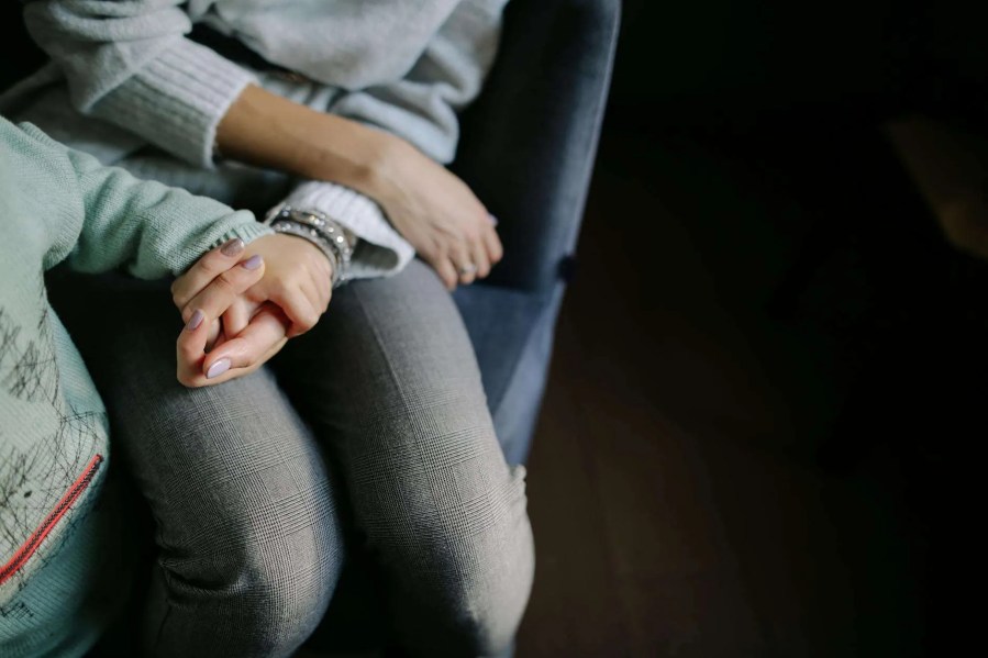 A person in a calm, safe environment